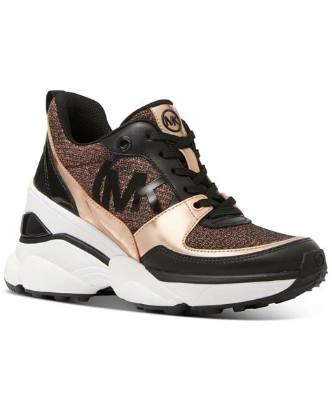 michael kors block city sneakers|Michael Kors rose gold sneakers.